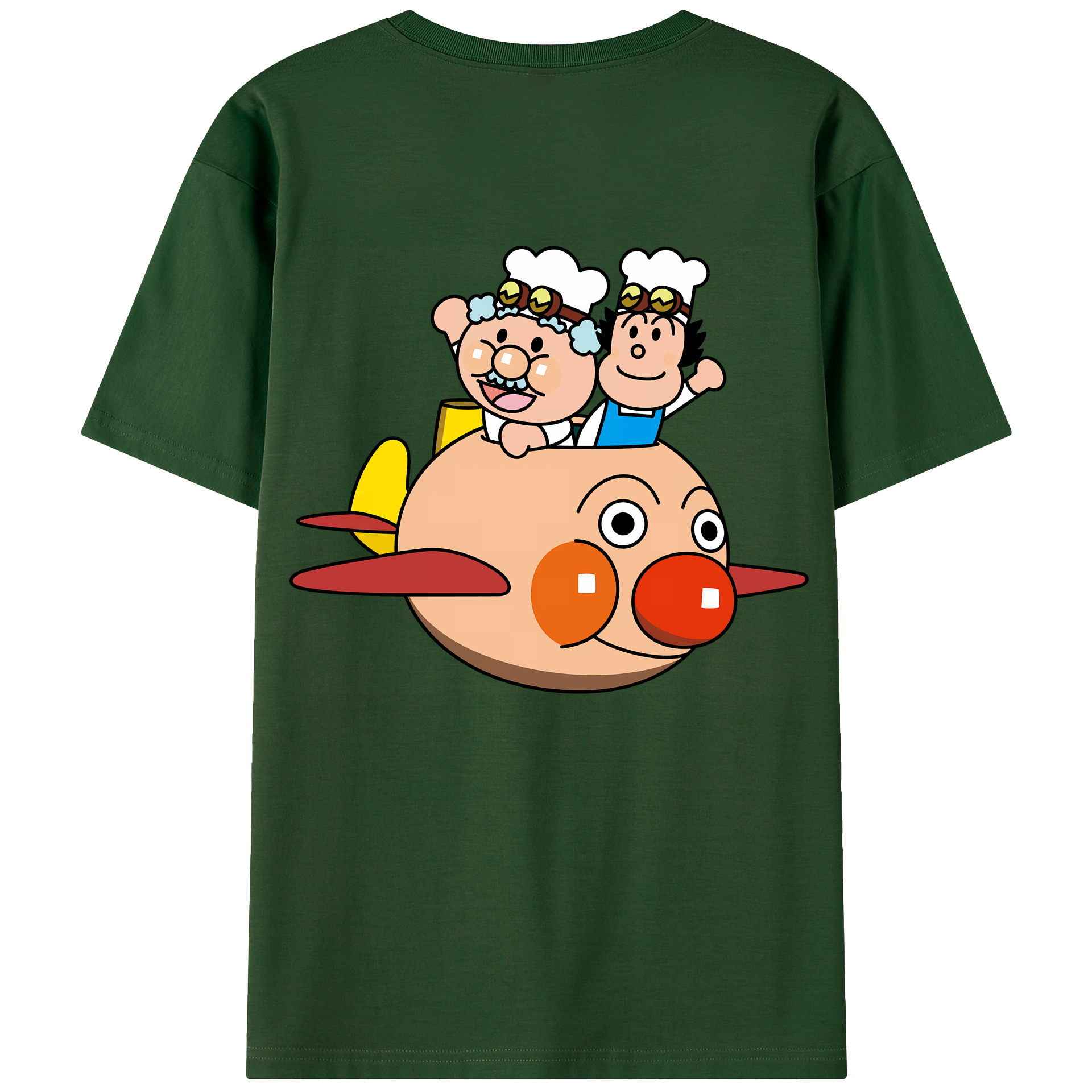 （画像用） アンパンマン Anpanman 綿100％半袖Tシャツ（背面プリント）